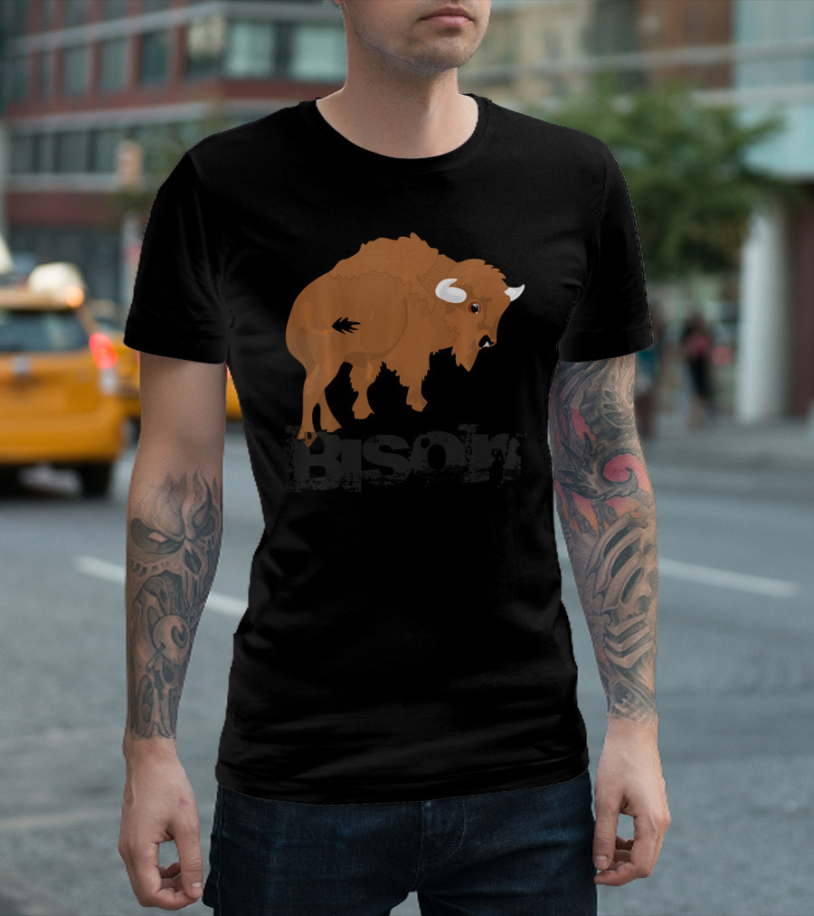 Bison Kids Cool Animal T-Shirt