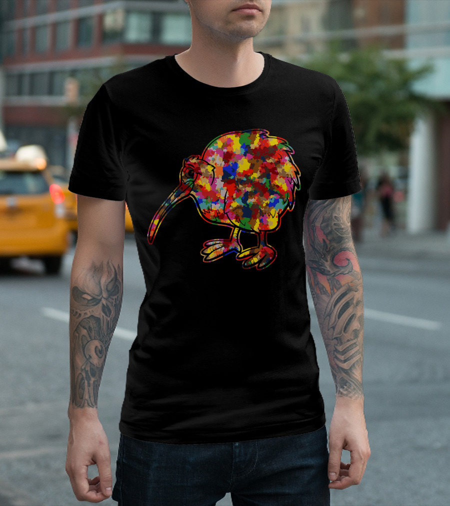 Kiwi Bird Colorful Cute Kiwi Bird T-Shirt