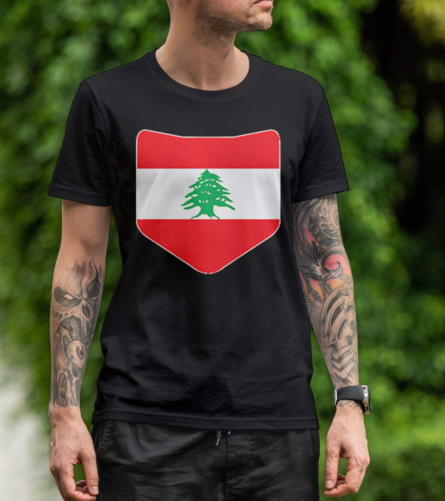 Lebanon Flag With Cedar Emblem T-Shirt