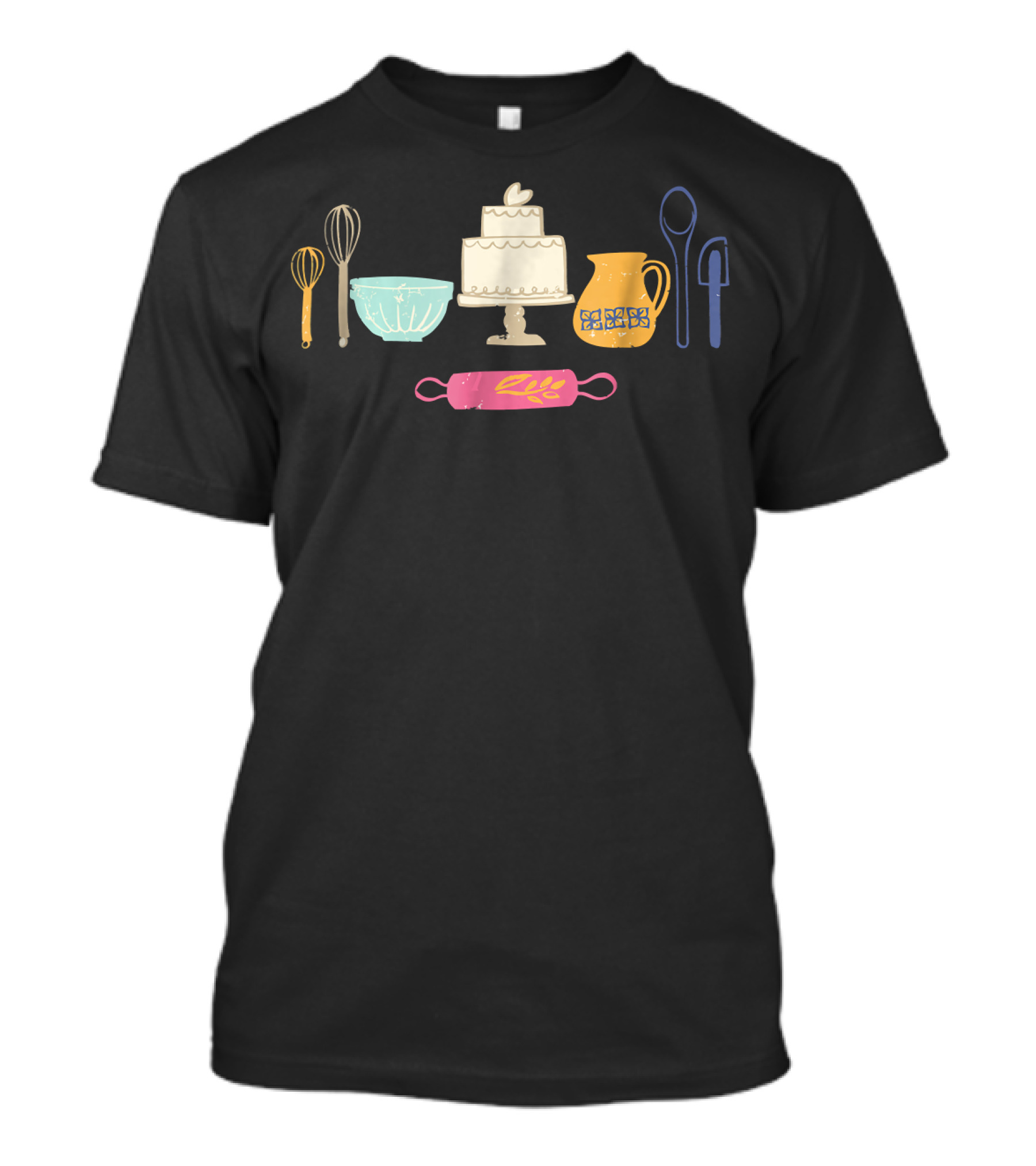 Love Baking With Cake And Bakers Tools Fun T-Shirt