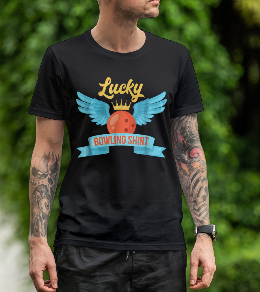 Lucky Bowling Shirt Winged Crown T-Shirt