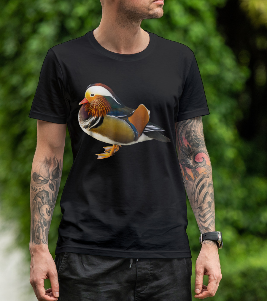 Mandarine Duck Ornithology Bird Natural History T-Shirt