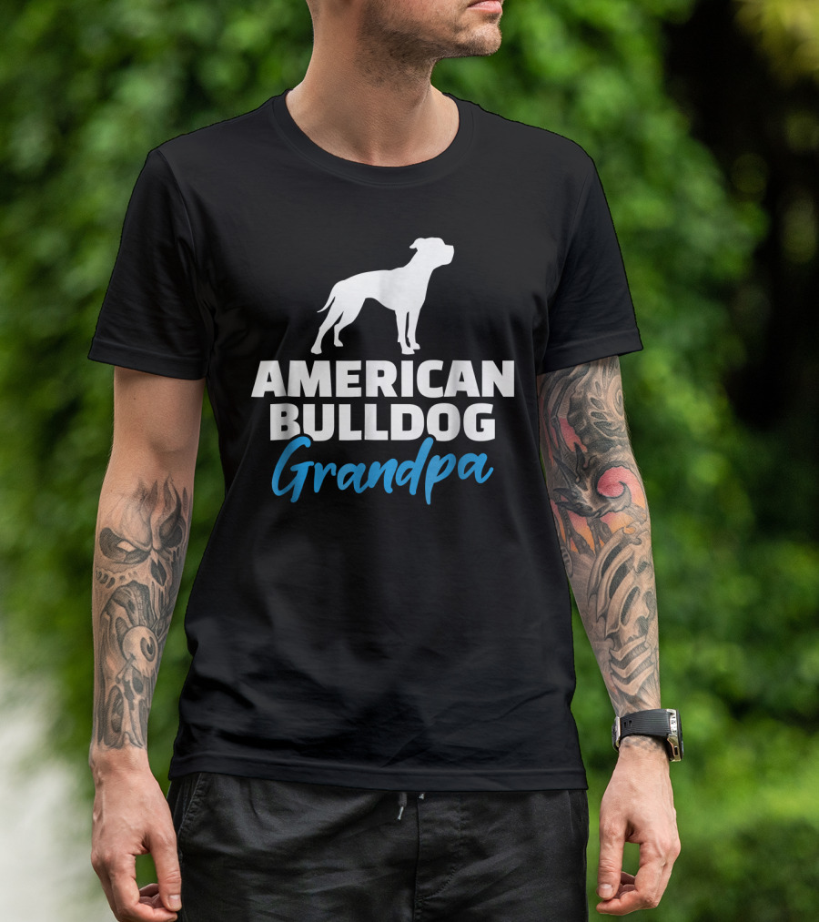 American Bulldog Grandpa T-Shirt