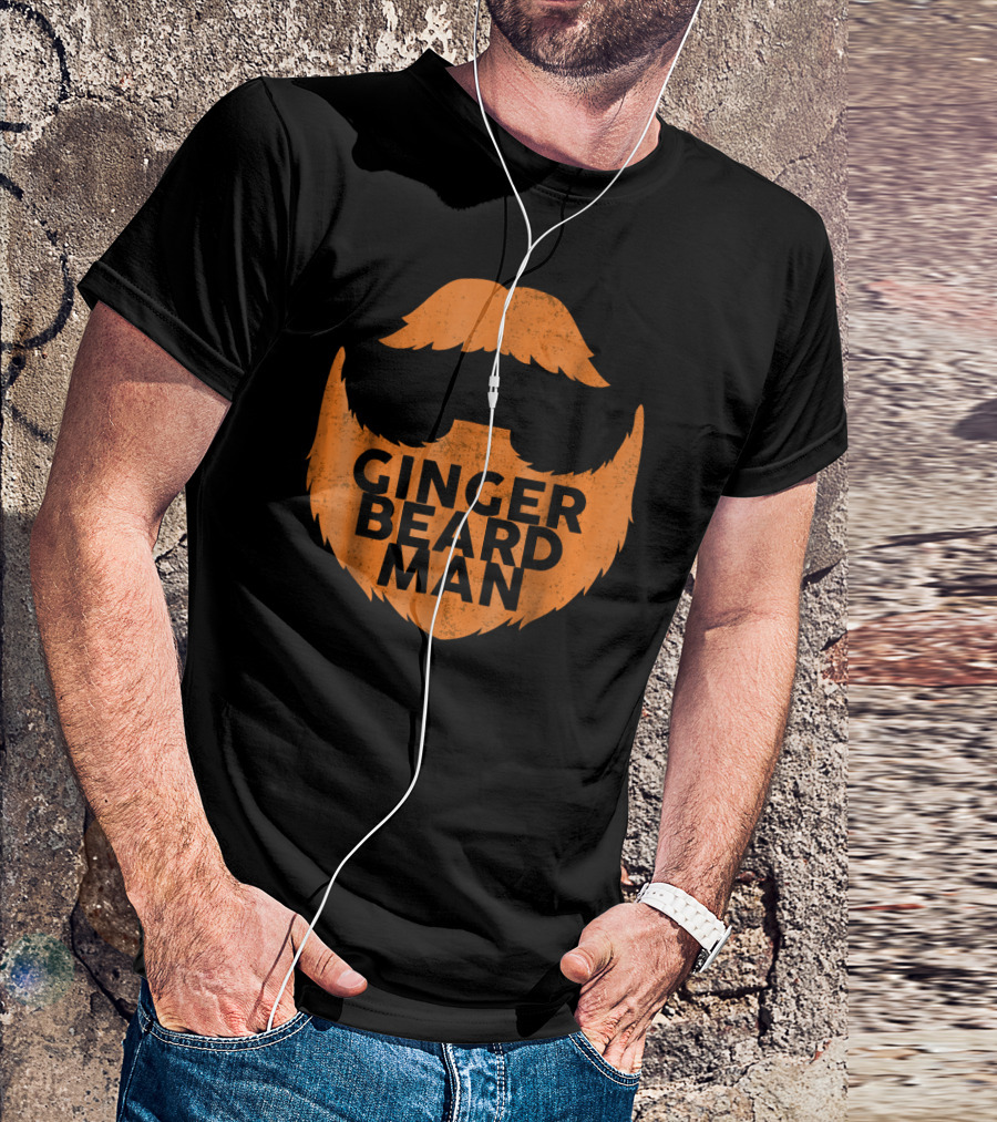 Ginger Beard Man Red Beard Mens T-Shirt