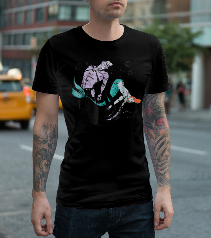 Merman Gayer Majestic Mer Beard Ga Fantasy Oceanic T-Shirt