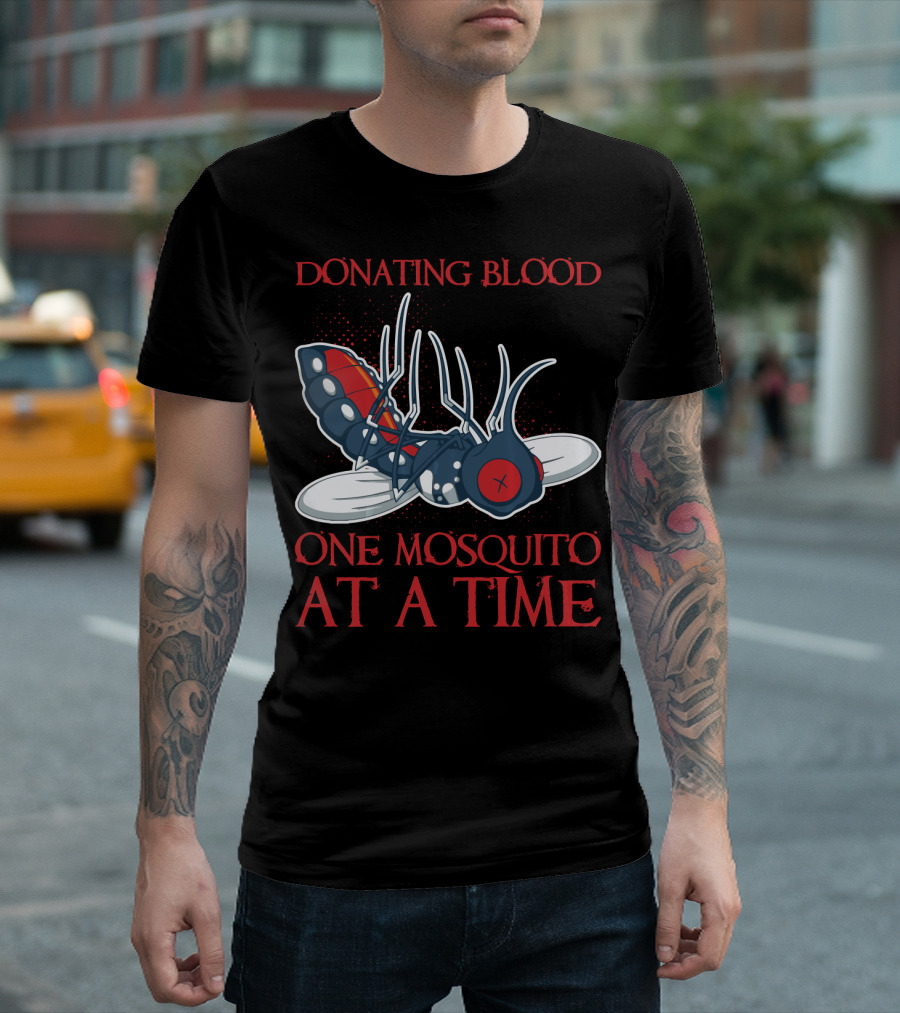 Donating Blood One Mosquito At A Time Minnesota State Bird T-Shirt