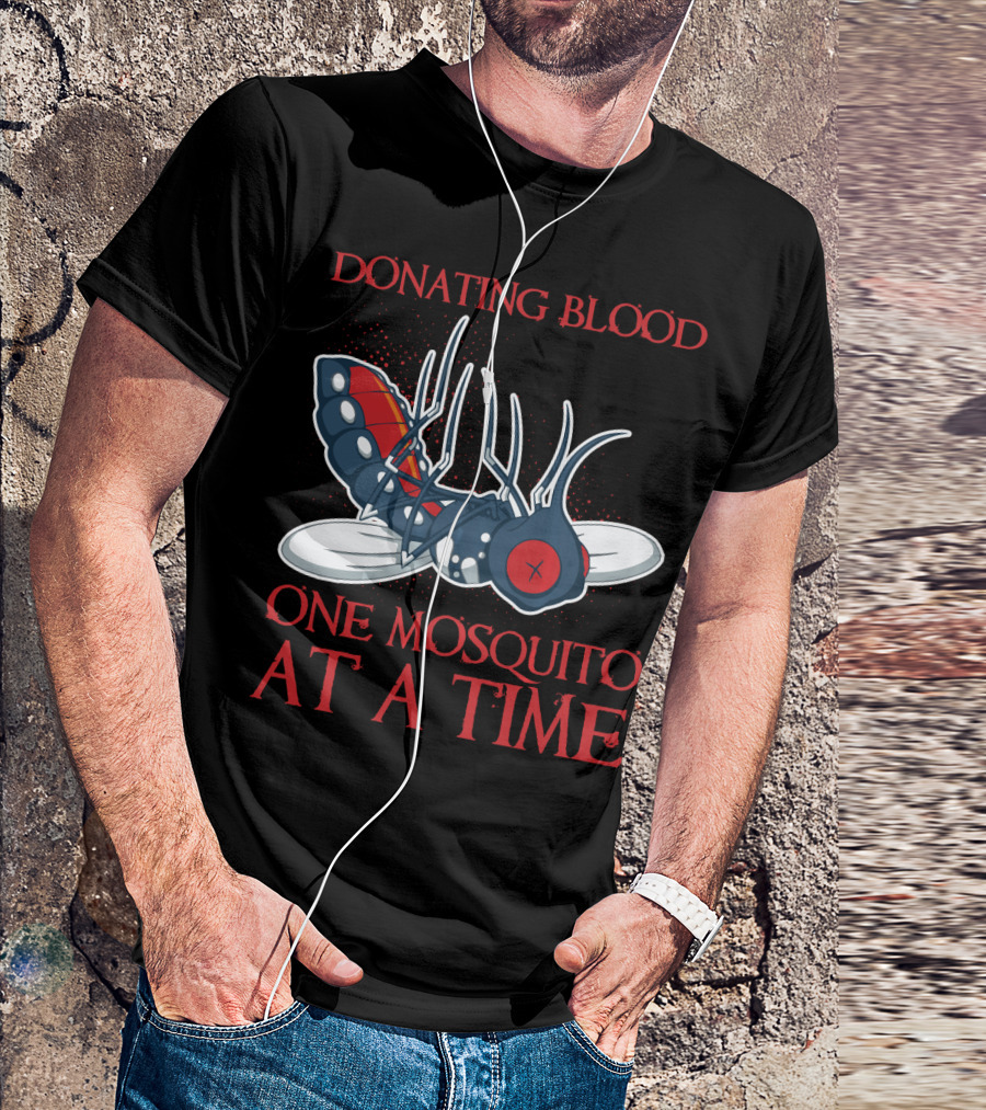 Donating Blood One Mosquito At A Time Minnesota State Bird T-Shirt