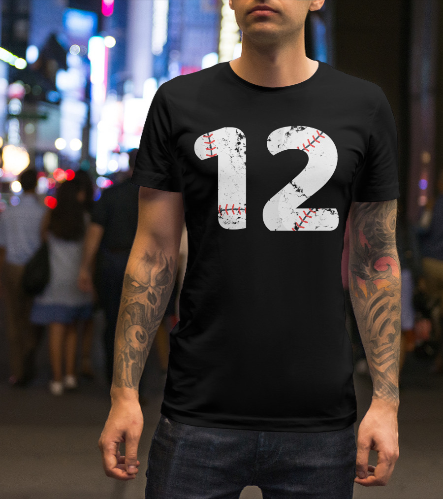 Number 12 Baseball T-Shirt
