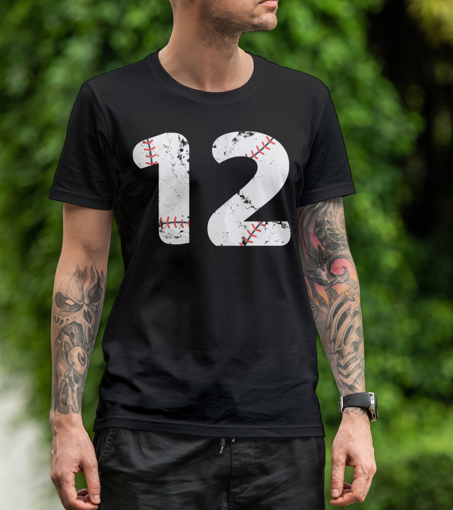 Number 12 Baseball T-Shirt