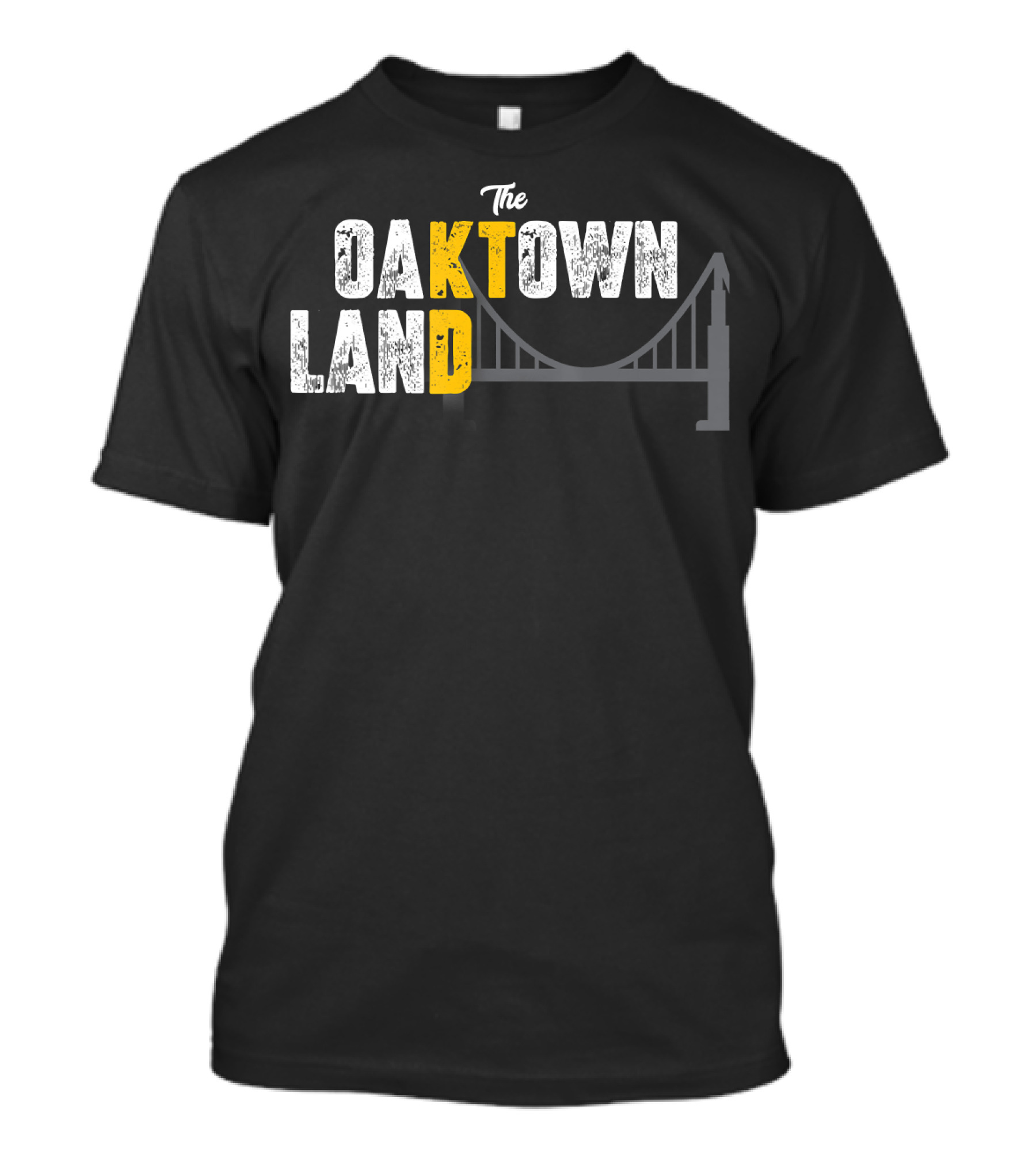 The Oaktown Land Bridge Oakland Basketball KD KT T-Shirt