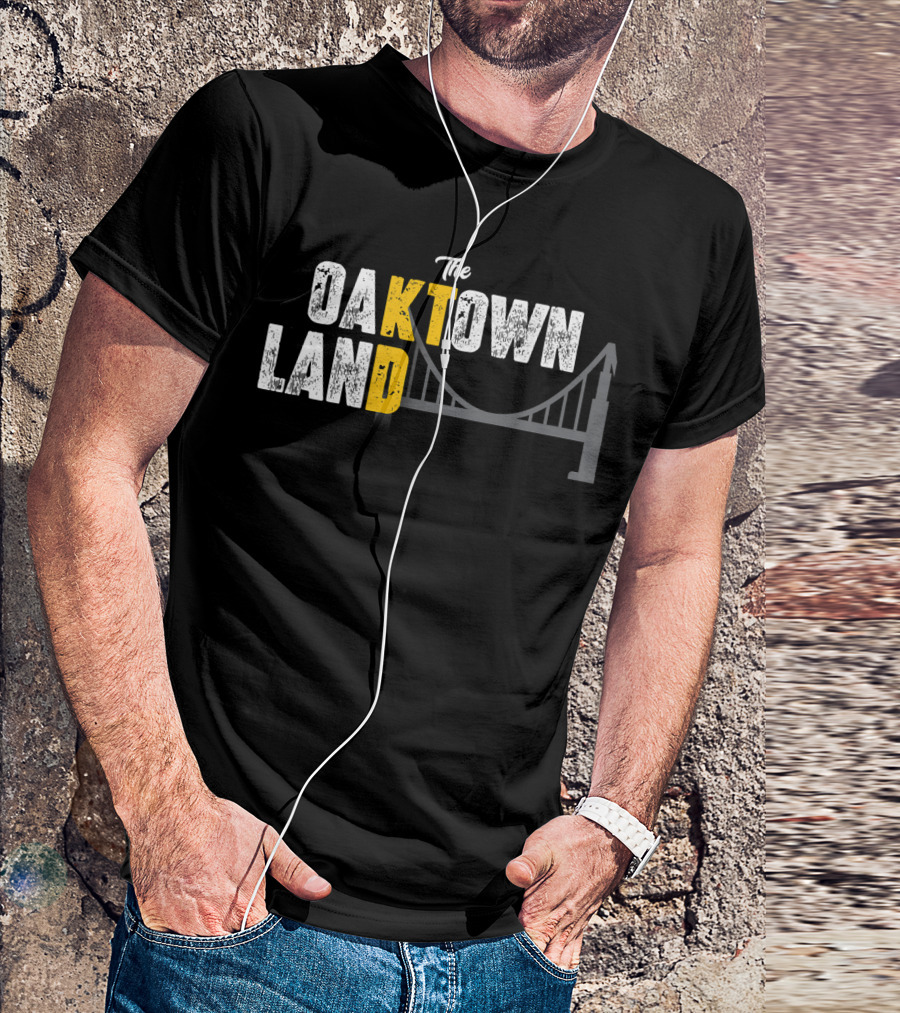 The Oaktown Land Bridge Oakland Basketball KD KT T-Shirt