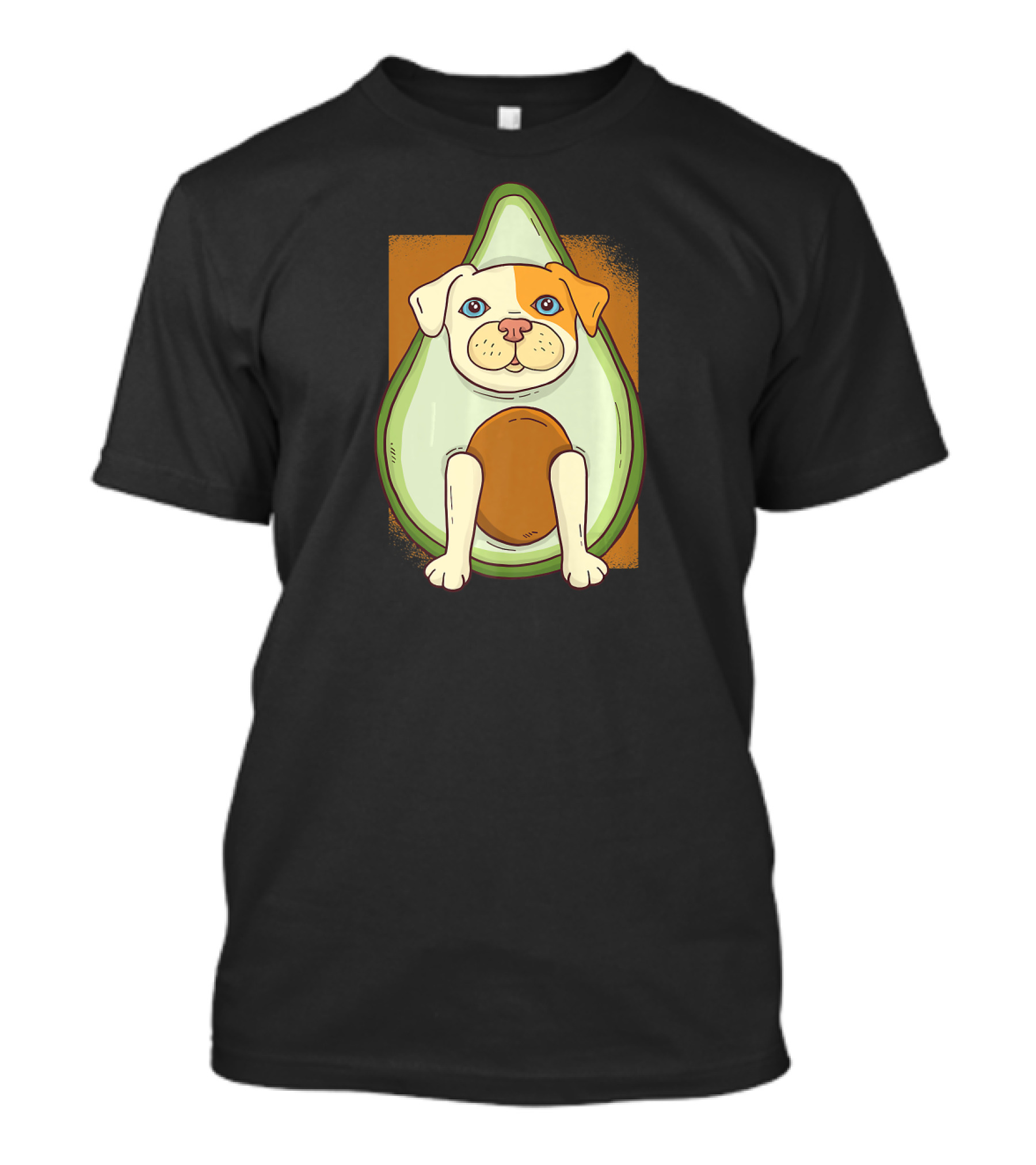 Pitbull Avocado Dog Illustration For Pit Bull Owner T-Shirt