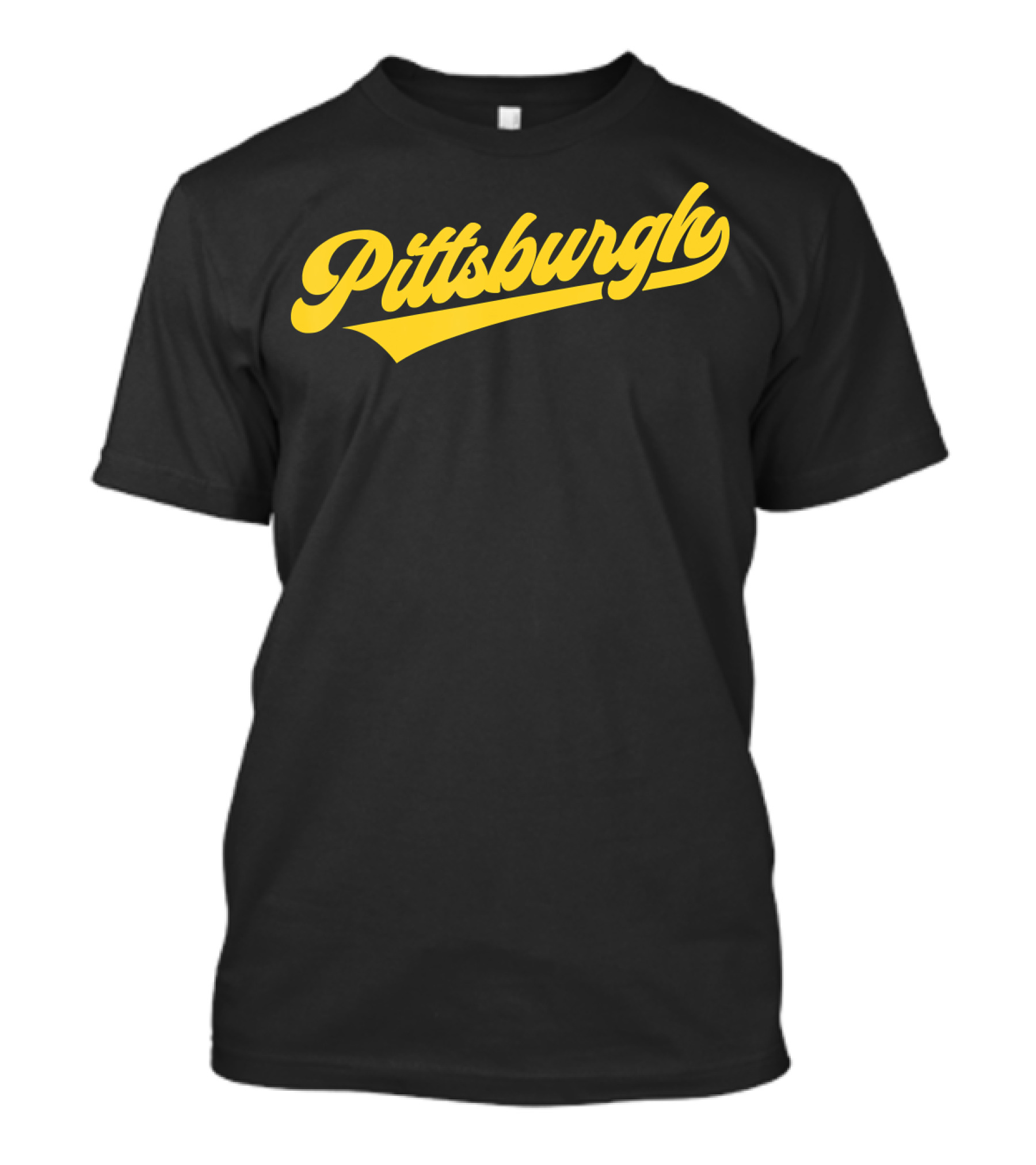 Pittsburgh Pride Bold Yellow Script T-Shirt