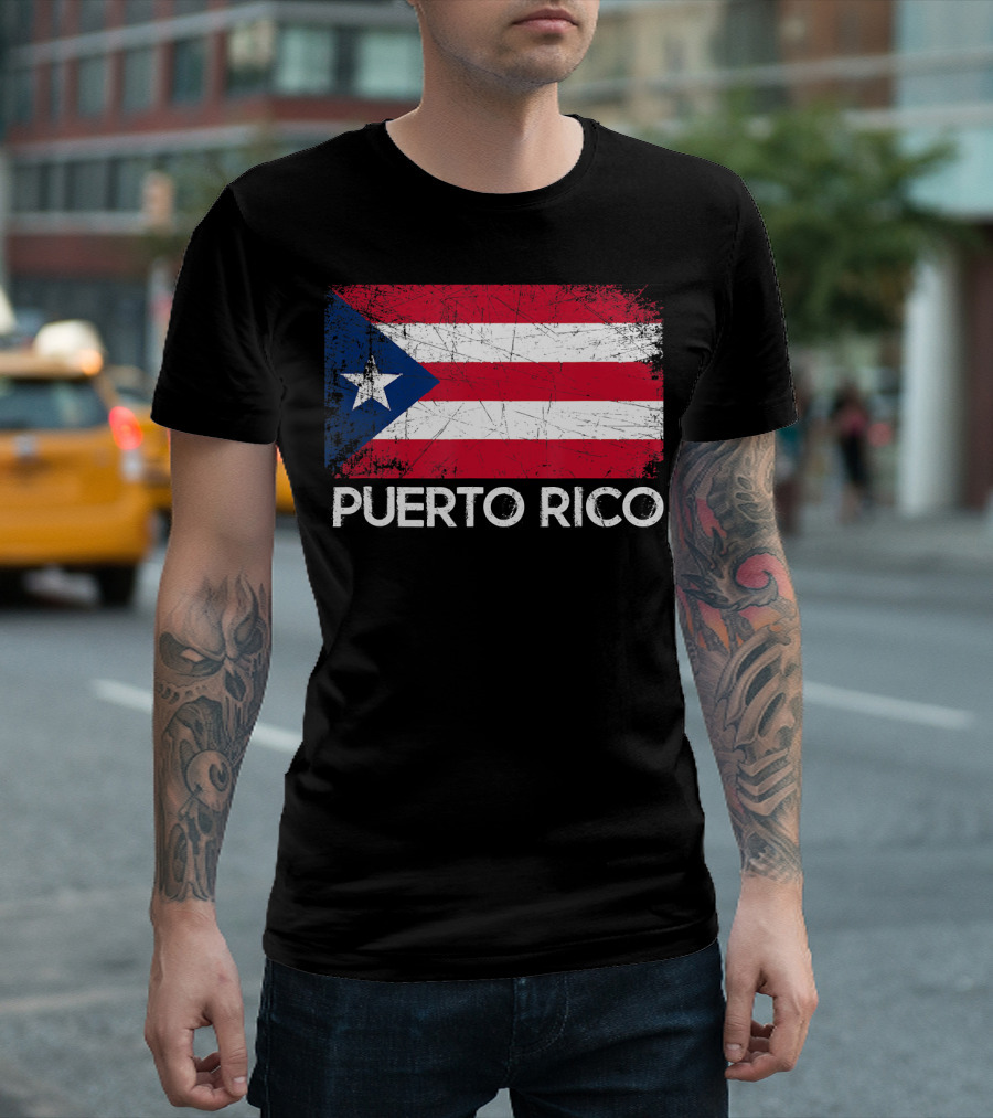 Puerto Rican Flag Vintage Puerto Rico T-Shirt
