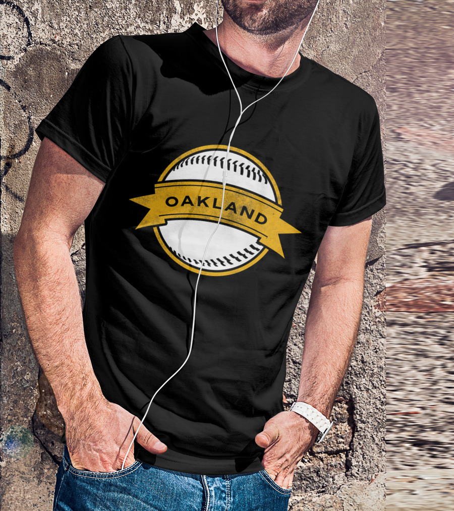 Retro Baseball Oakland OAK Home Game T-Shirt