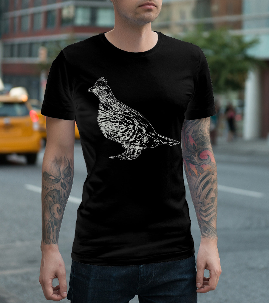 Ruffed Grouse Birding Ornithology Wildlife Observation T-Shirt