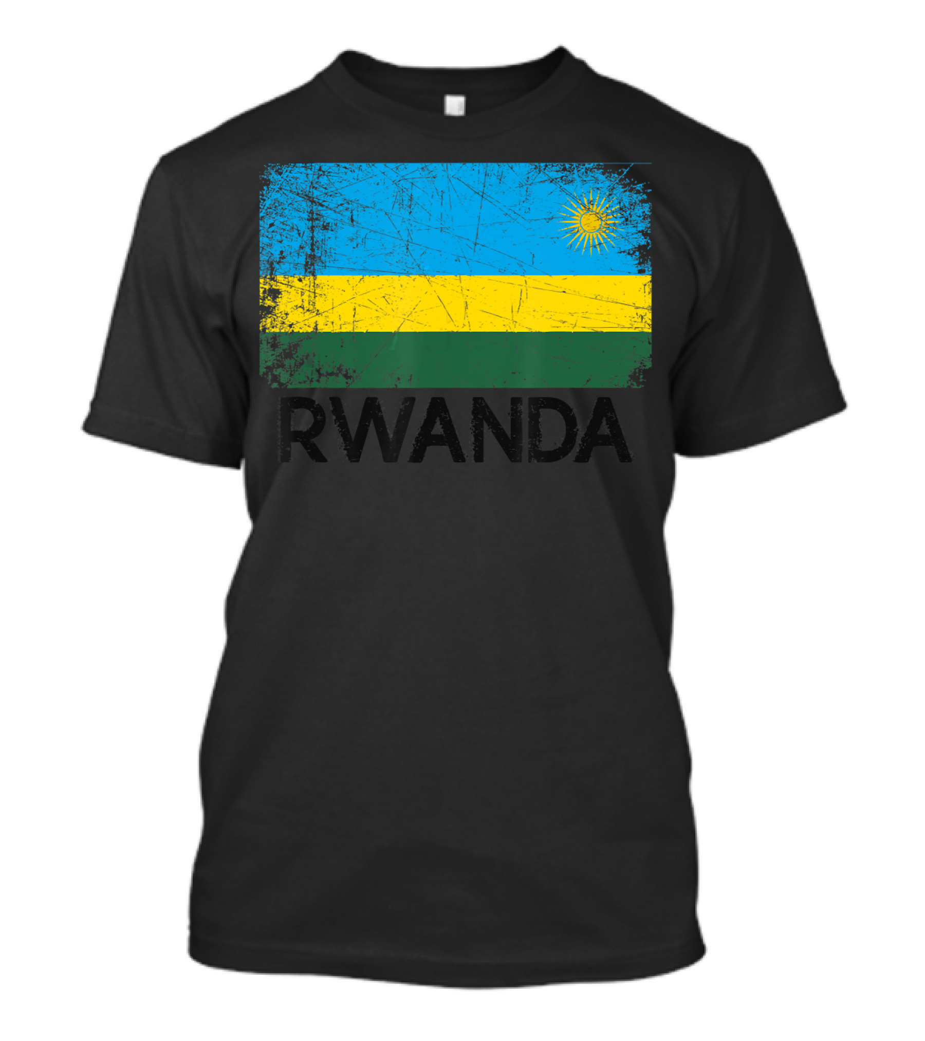 Rwandan Flag Vintage Rwanda T-Shirt