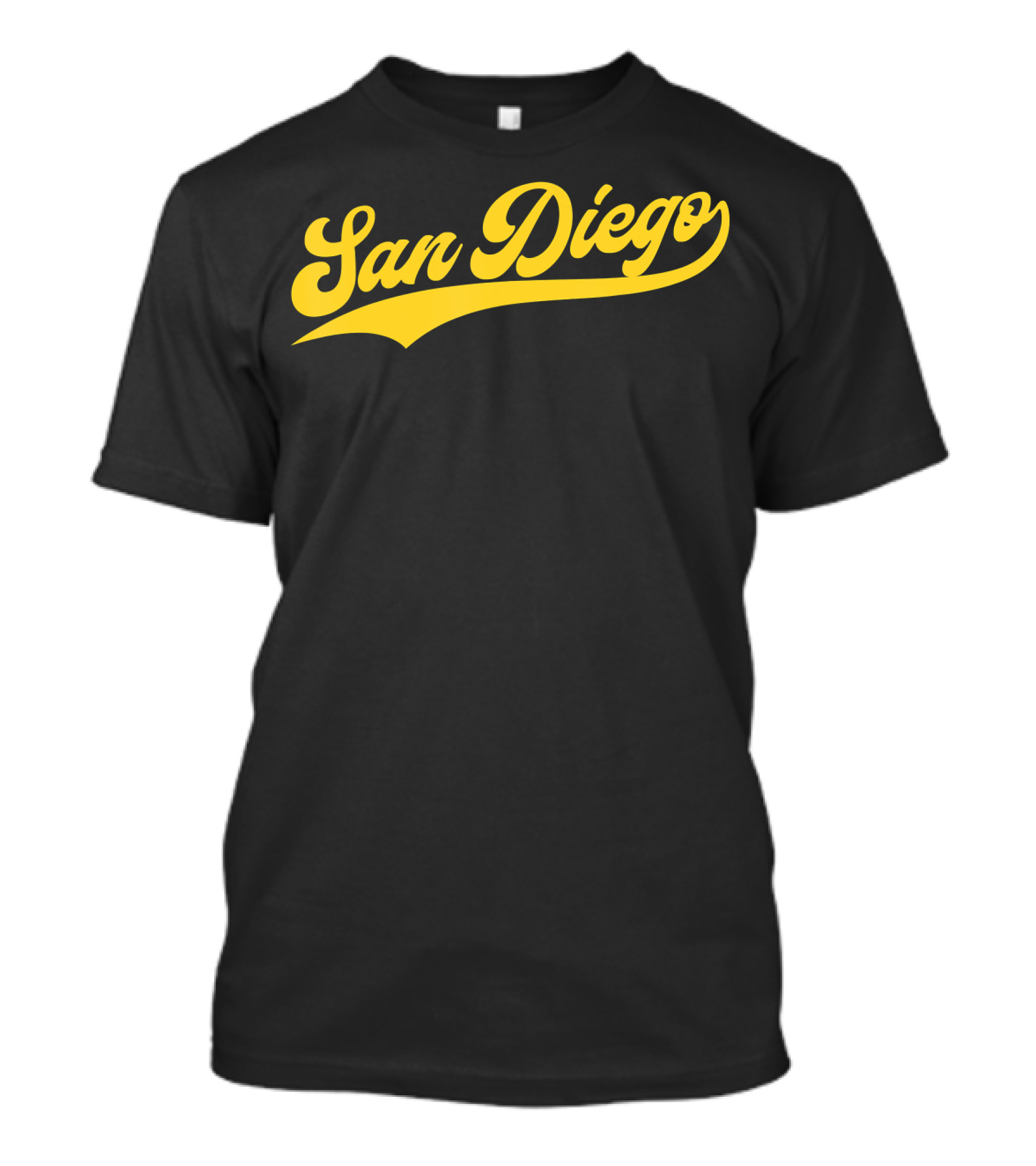 San Diego Baseball Cali Pride Padre Vinta Script T-Shirt
