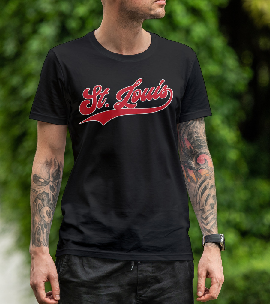 St. Louis Baseball Missouri Pride Cardina Red Script T-Shirt