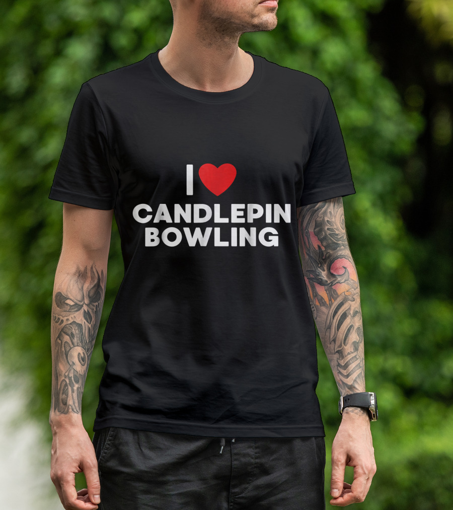 I Heart Candlepin Bowling Enthusiast's Favorite Sport T-Shirt