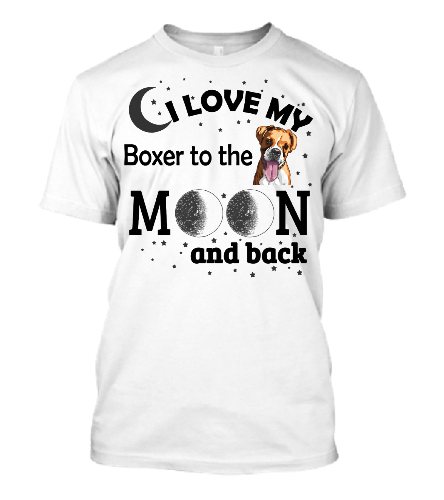 I Love My Boxer To The Moon And Back T-Shirt