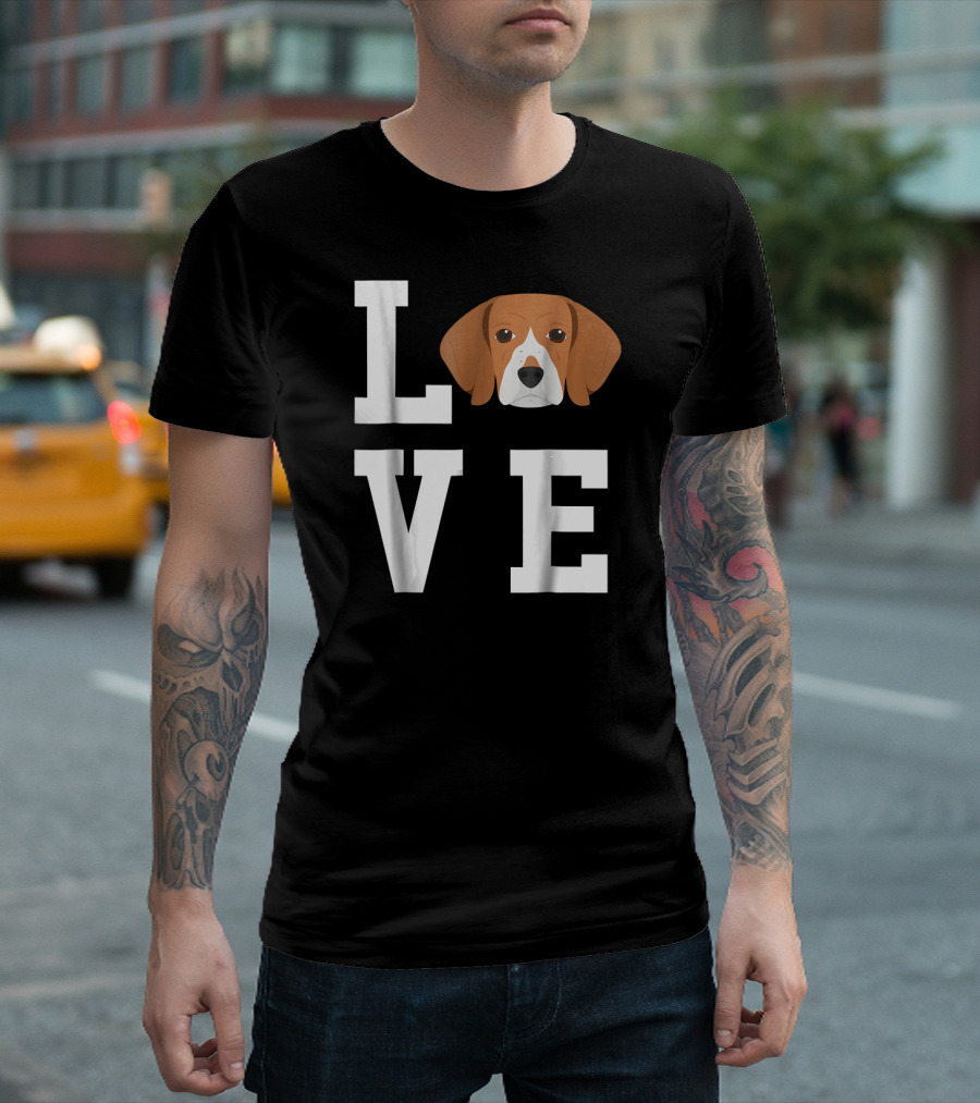 LOVE Beagle I Love My Dog T-Shirt