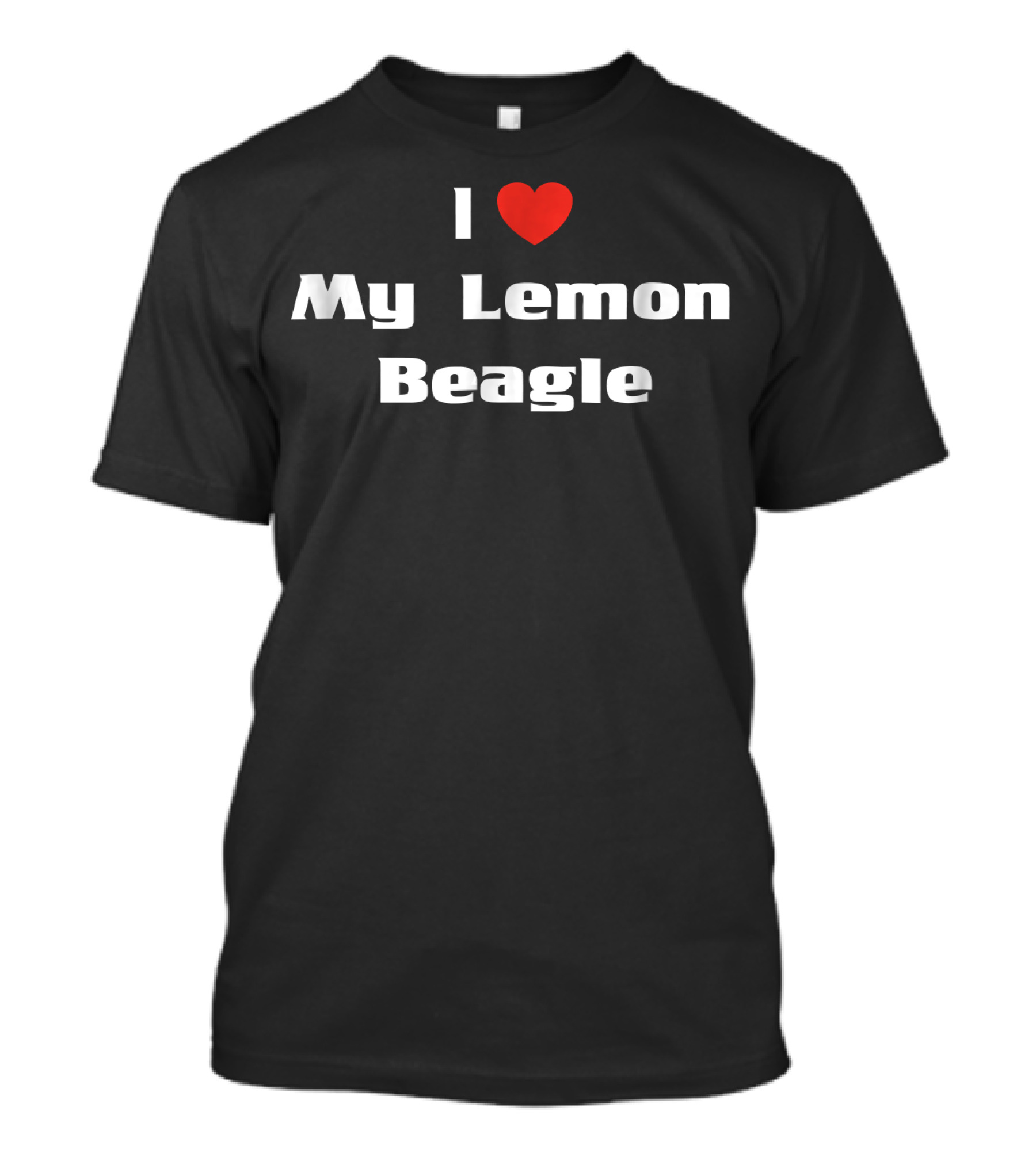 I Heart My Lemon Beagle Dog Lovers T-Shirt