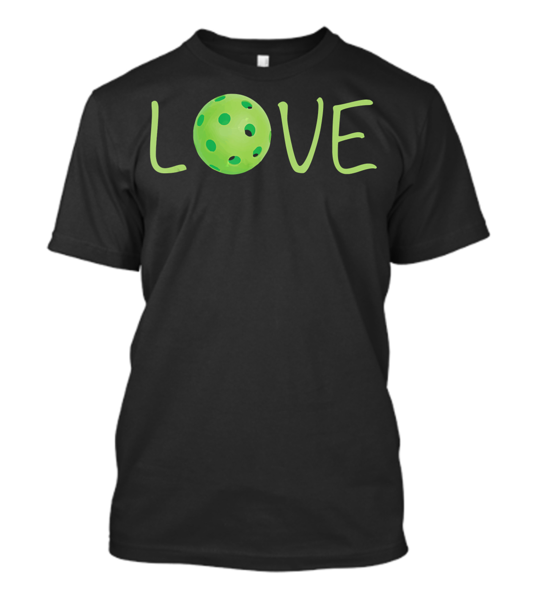 Love Pickleball I Heart Pic Green Ball T-Shirt