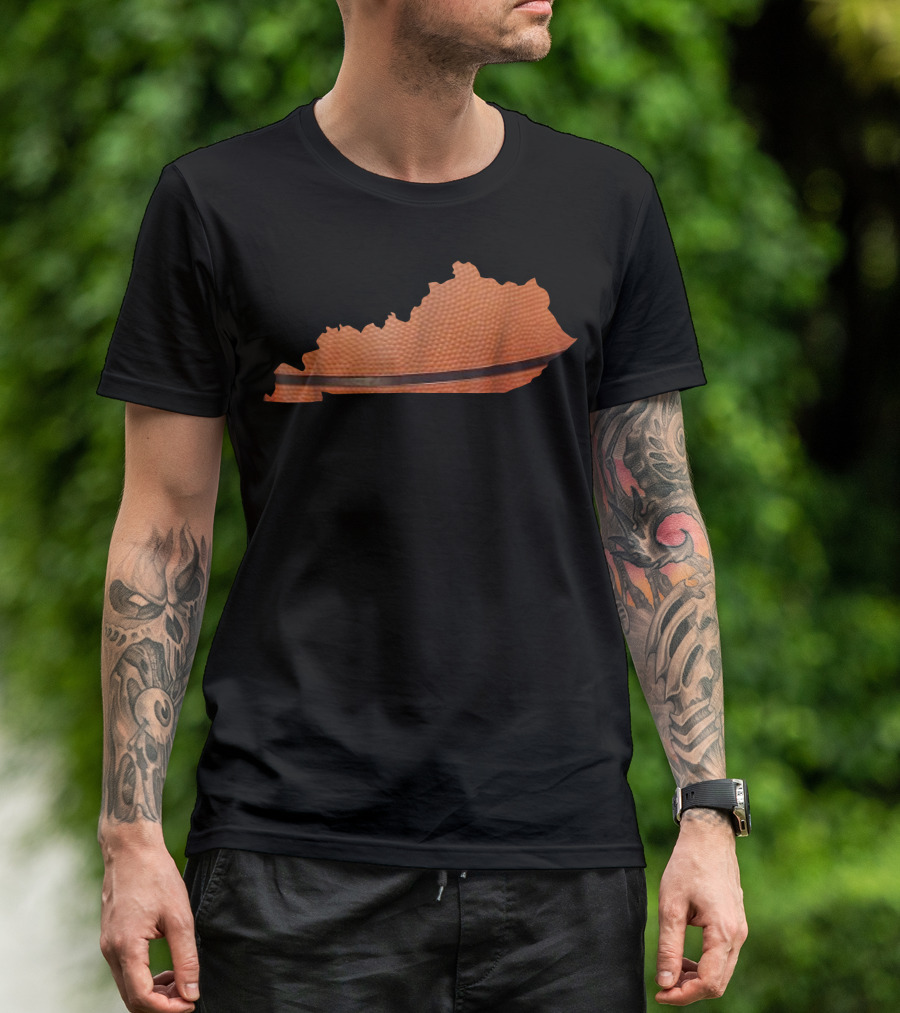 Kentucky Basketball Kentucky Athletics Map T-Shirt