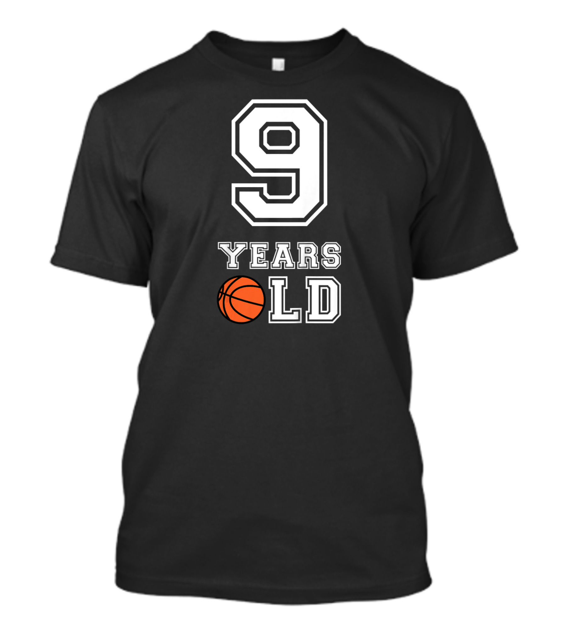 9 Years Old Basketball Birthday T-Shirt