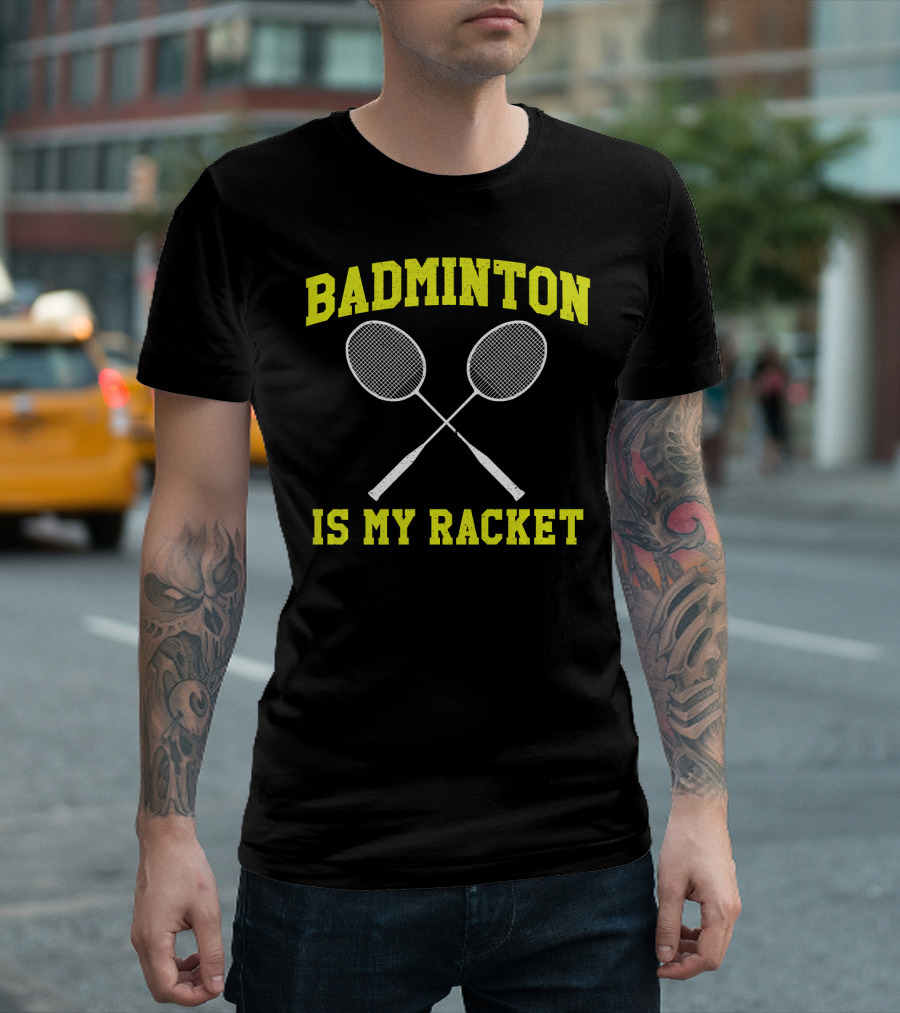 Badminton Is My Racket Funny Novelty Kids T-Shirt
