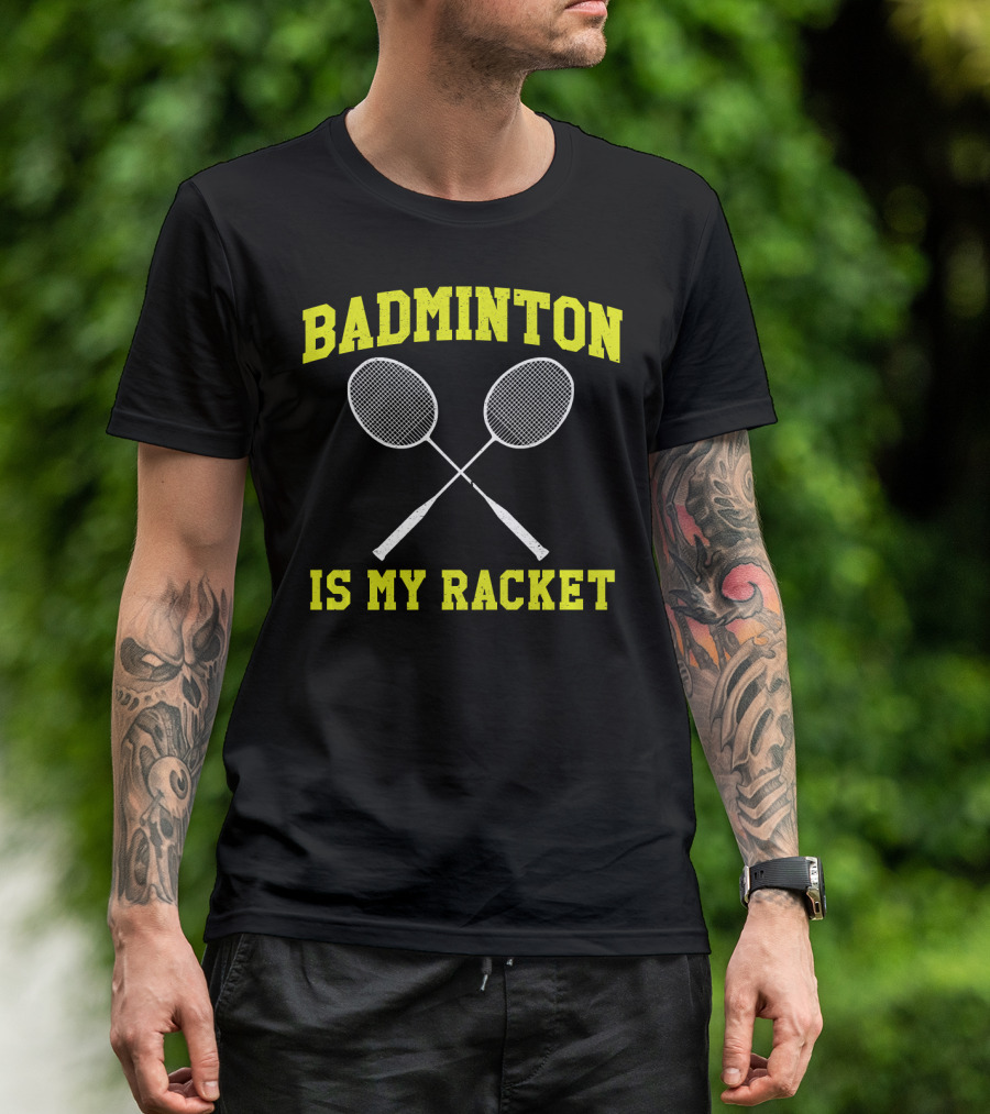 Badminton Is My Racket Funny Novelty Kids T-Shirt