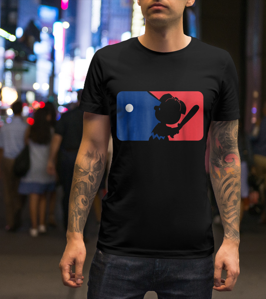 Kids Baseball League Batting T-Shirt