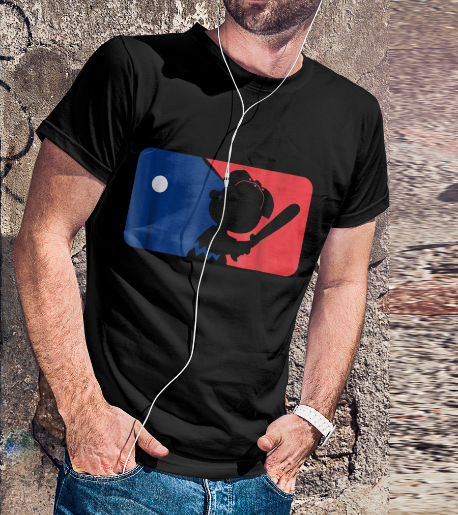 Kids Baseball League Batting T-Shirt