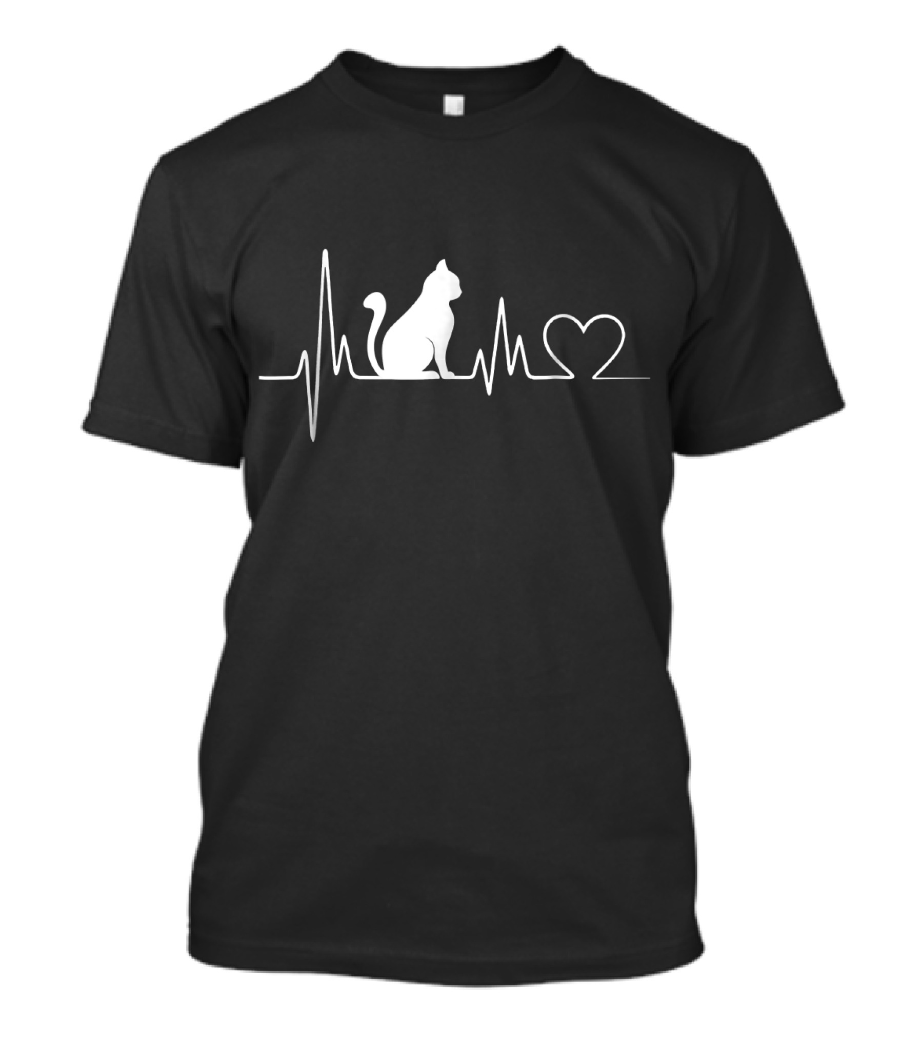 Cat Heartbeat Love Pulse T-Shirt