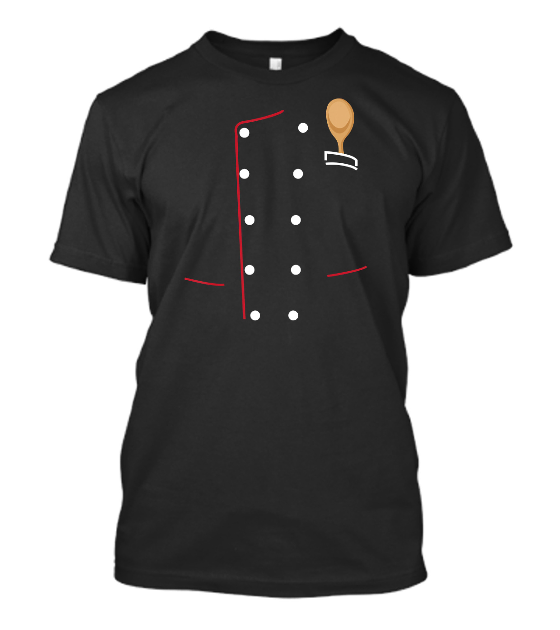 Chef Coat Wooden Spoon Chef Uniform Jacket T-Shirt