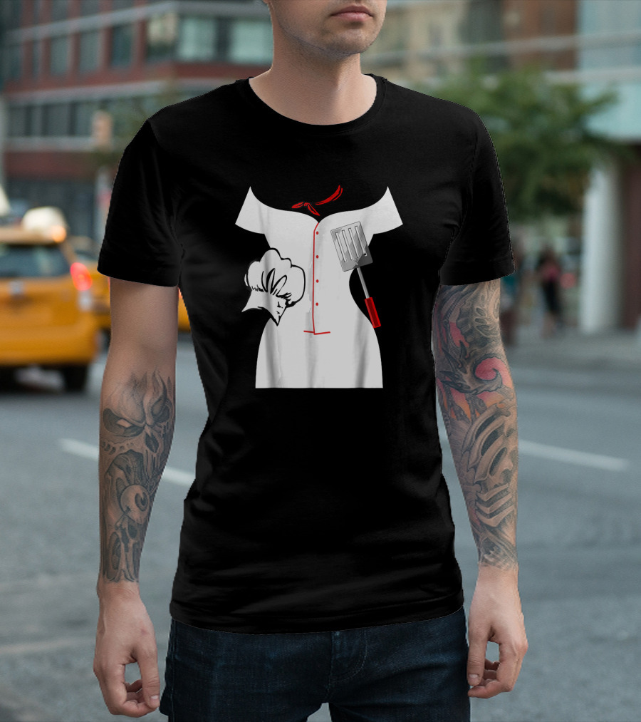 Chef Hat and Spatula Culinary Uniform T-Shirt