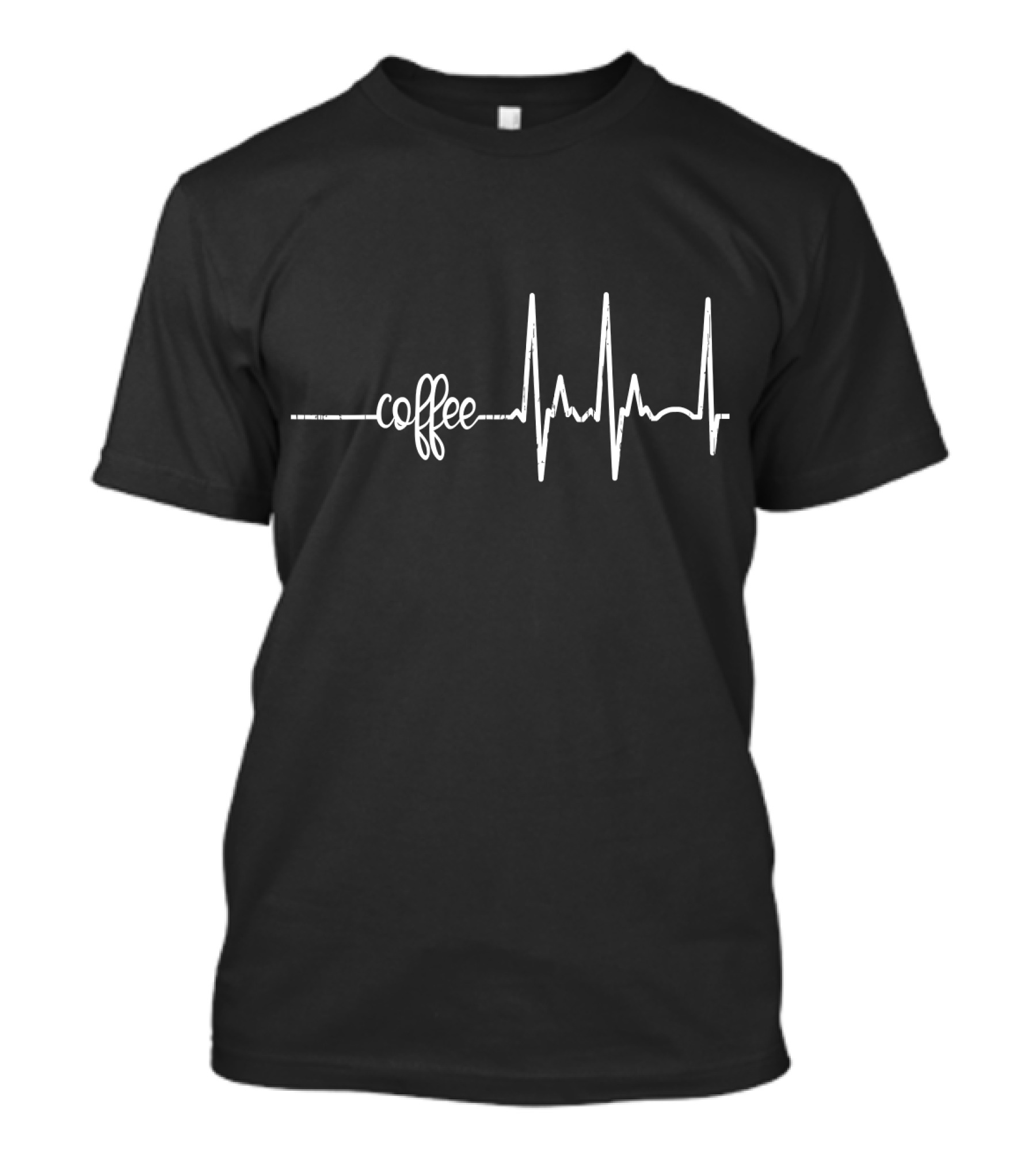 Coffee EKG No Heartbeat Before Coffee T-Shirt