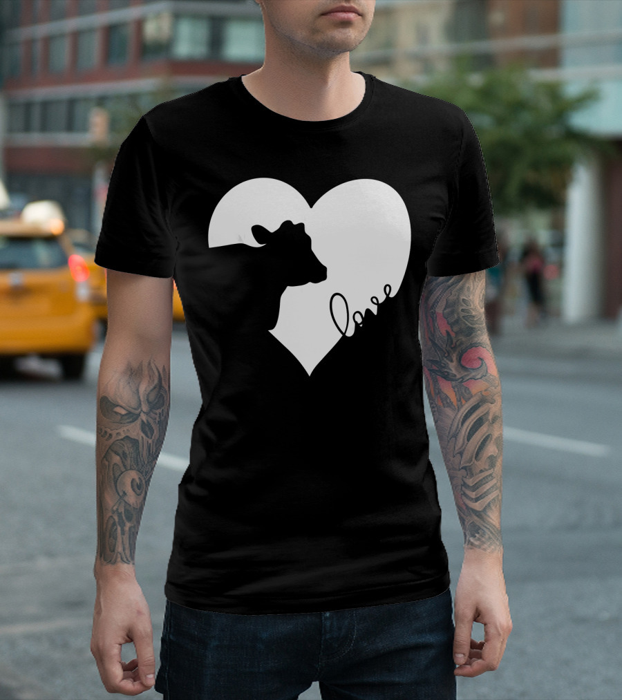 Cow in Heart Love T-Shirt