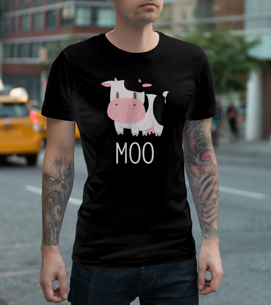 Cute Cow Moo Farm Animals Farmer Cow Moo T-Shirt
