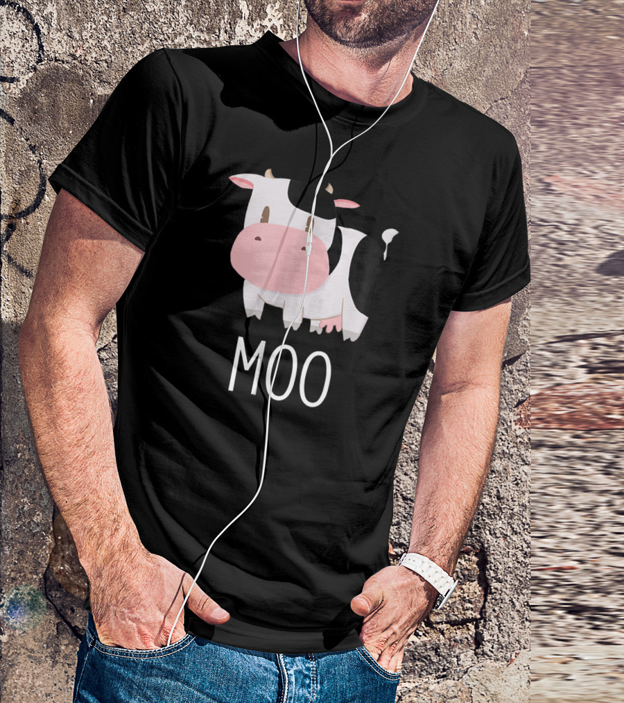 Cute Cow Moo Farm Animals Farmer Cow Moo T-Shirt