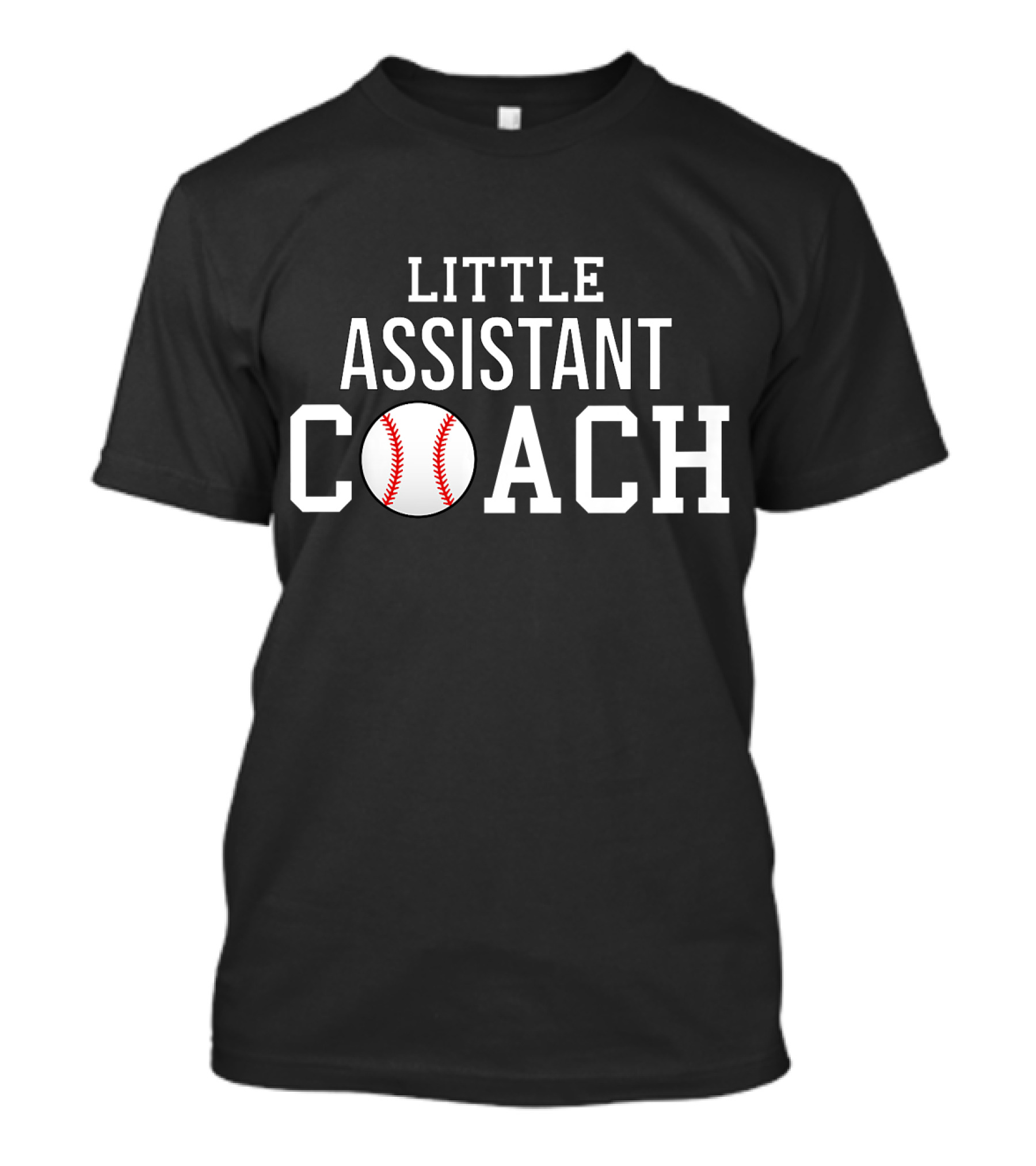 LITTLE ASSISTANT COACH Baseball Themed Kids T-Shirt
