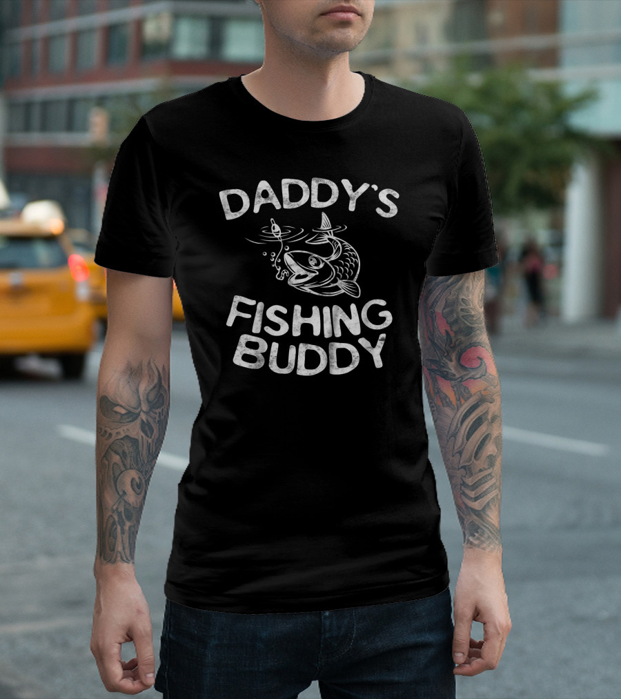 Daddy's Fishing Buddy Kids Young T-Shirt