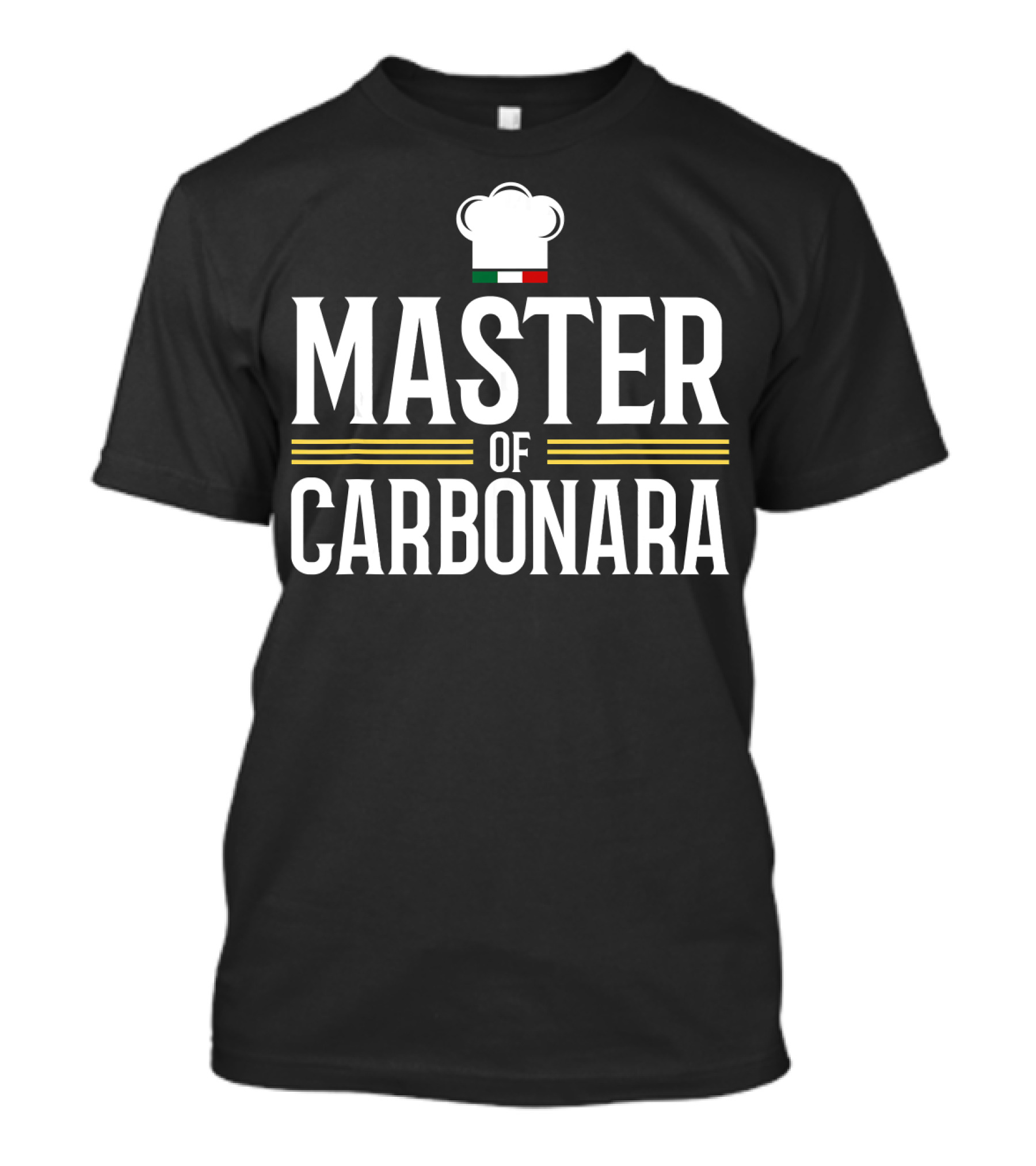 Master Of Carbonara Chef Hat Italian Cooking T-Shirt