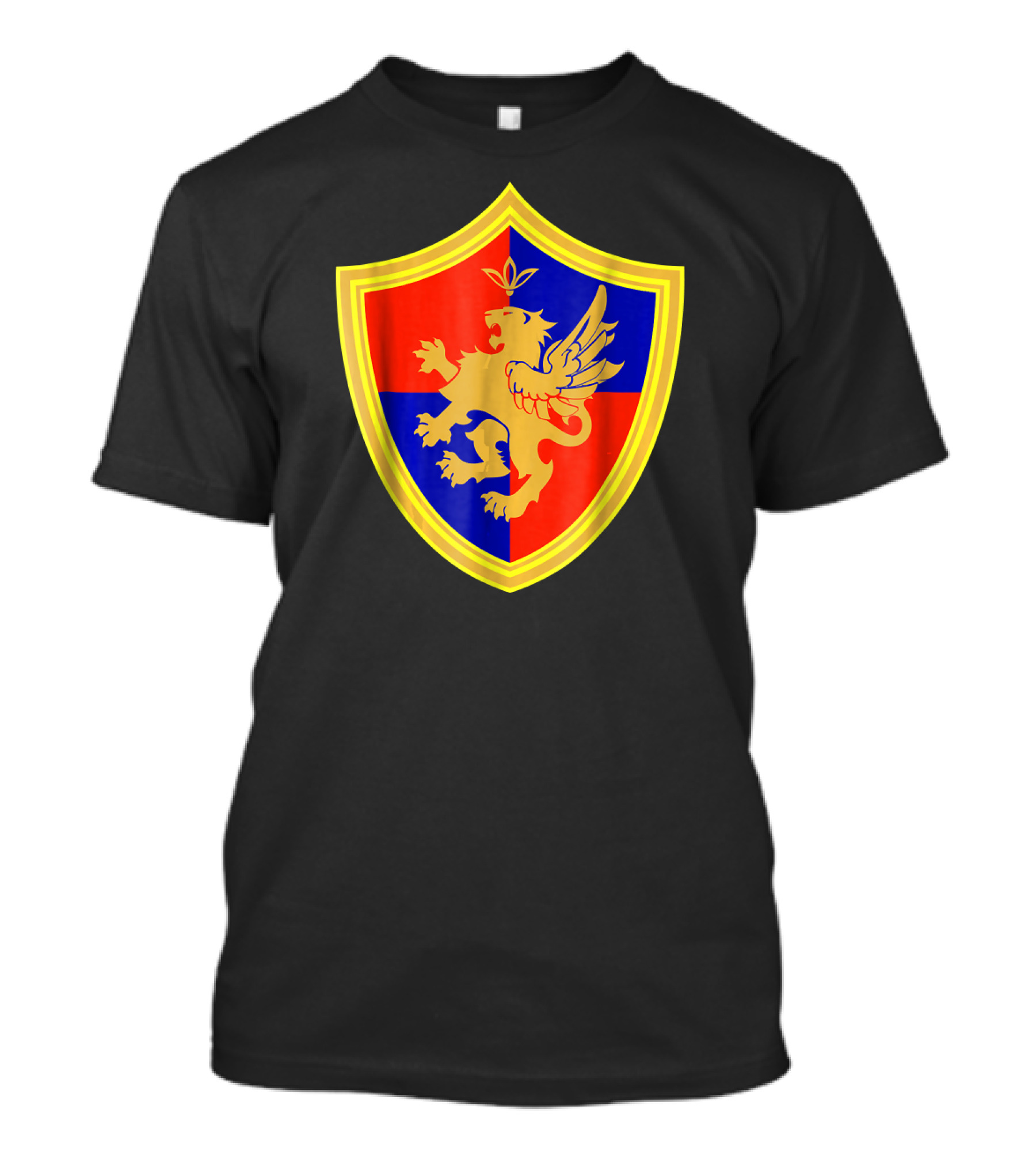 Medieval Knight Armor Halloween Costume Shield With Griffin Emblem T-Shirt