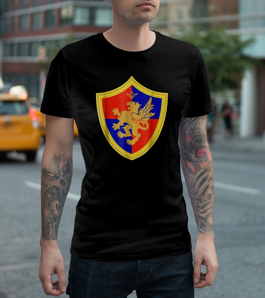 Medieval Knight Armor Halloween Costume Shield With Griffin Emblem T-Shirt