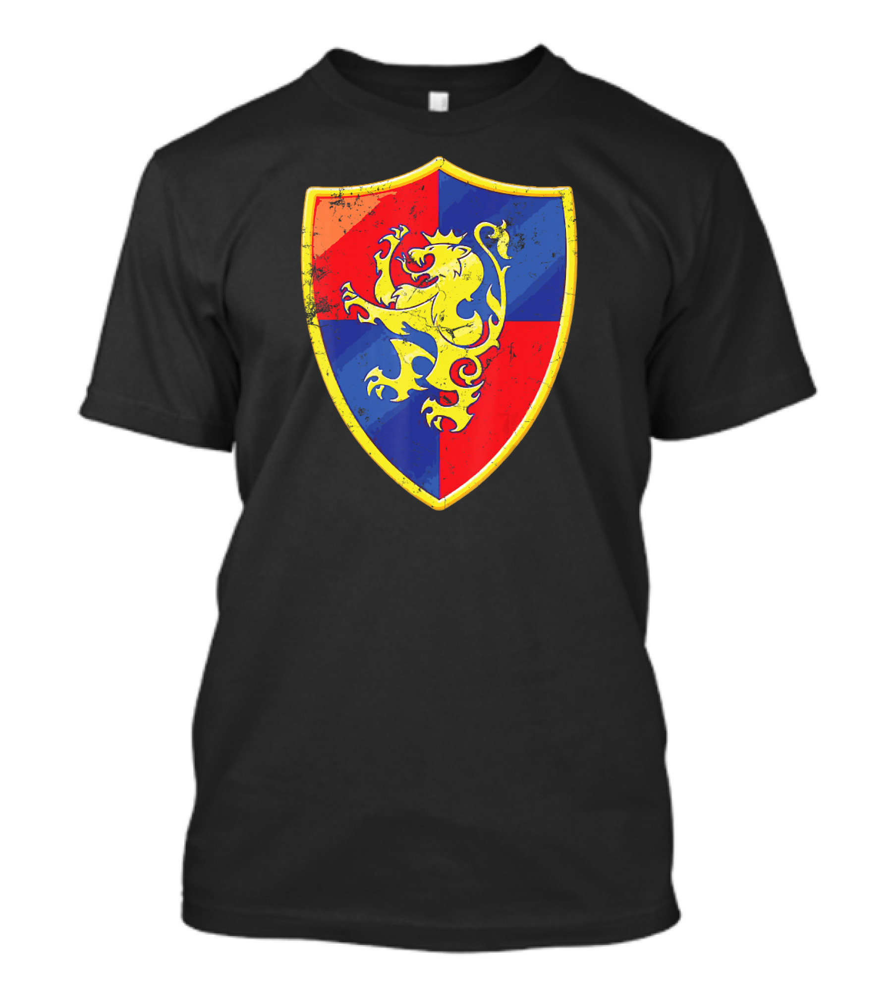 Medieval Lion Shield Halloween Emblem T-Shirt