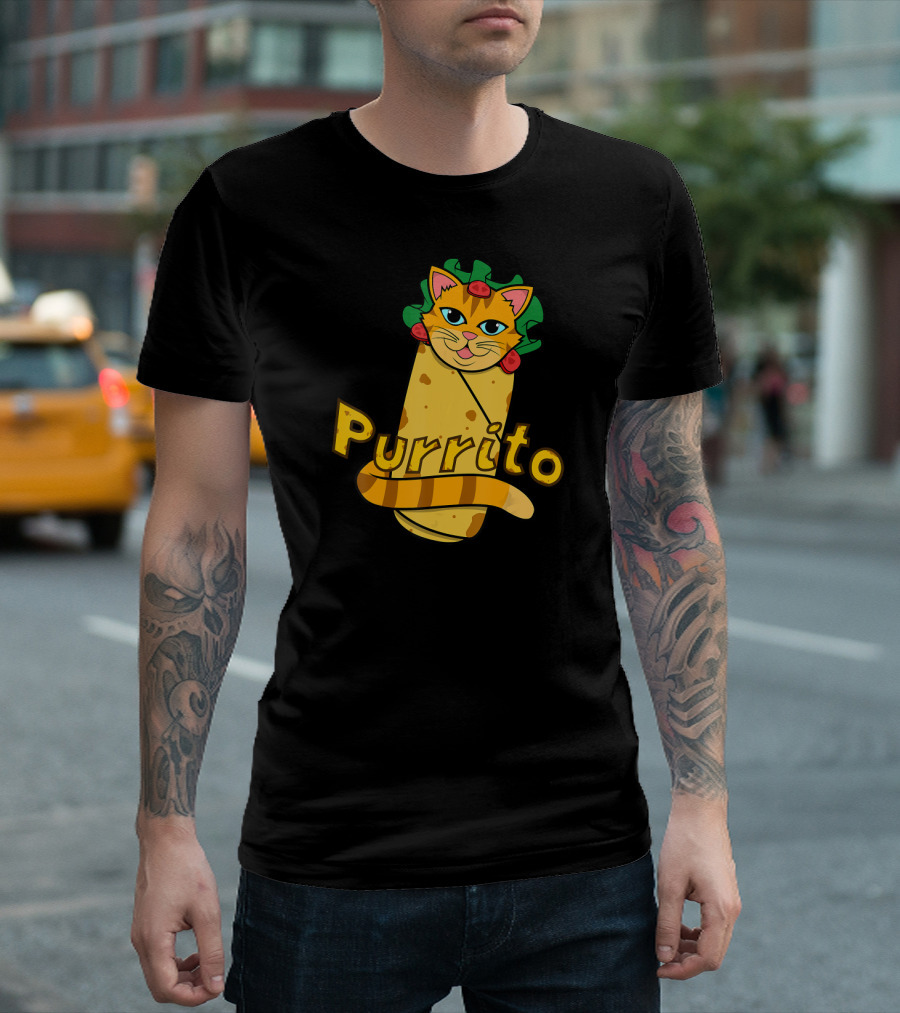 Purrito Cat Burrito Animal Sweet TexMex T-Shirt