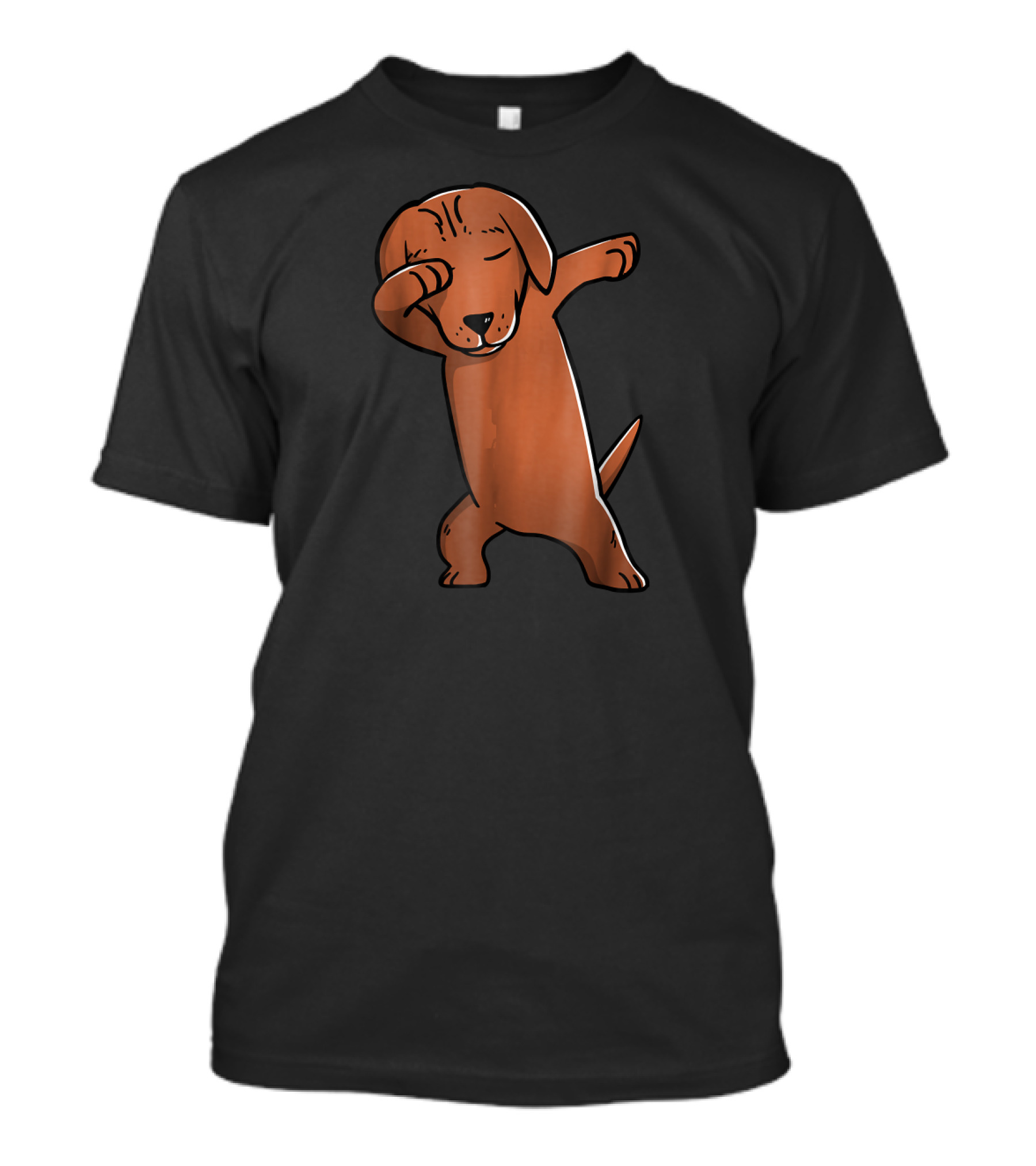 Dabbing Brown Dachshund Funny Dog Pose T-Shirt