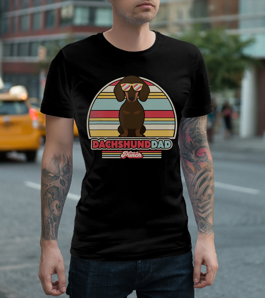 Dachshund Dad Pack a Punch T-Shirt